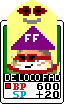 De Loco Fad's card.  He may have low life points, but he'll swear revenge on anyone who scratches his dome.
